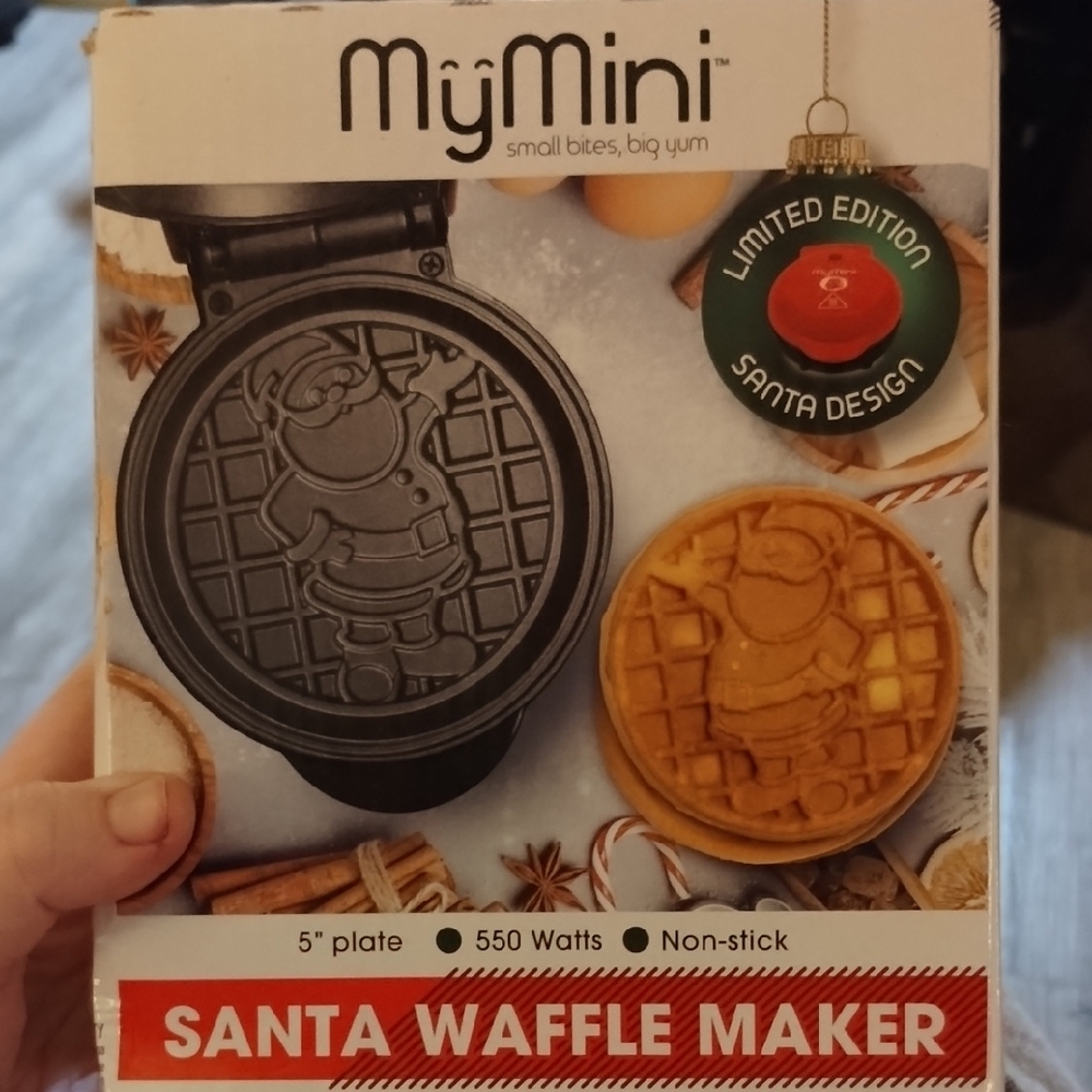 Santa Waffle Maker - Black